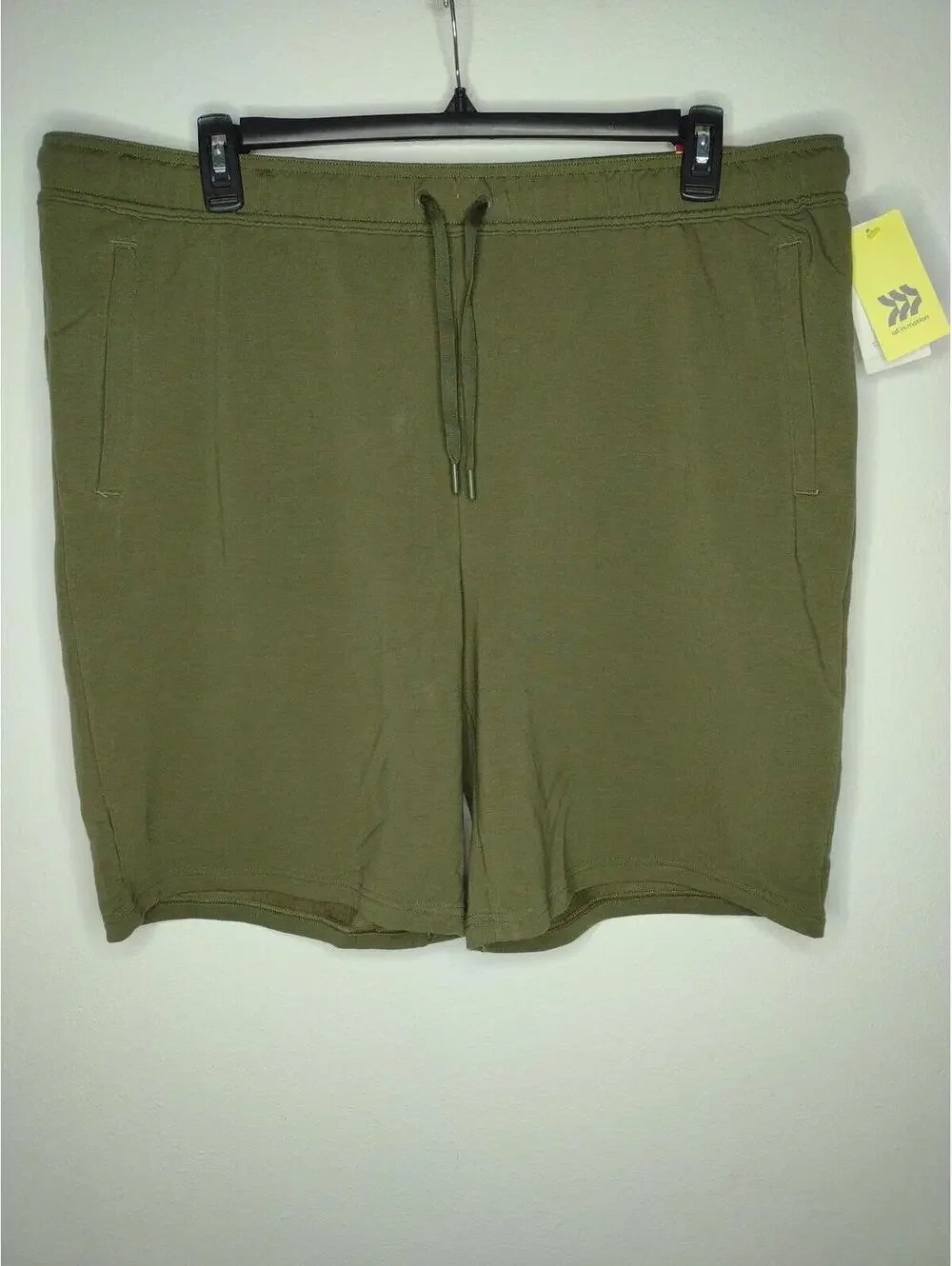 NWT All In Motion Men's Olive/Soft Gym Shorts Size XXL
